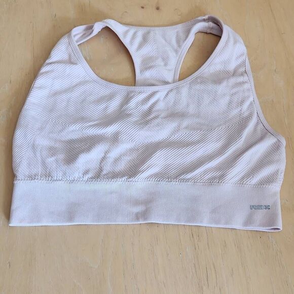 Reebok rose blush abd gray sports bra size L - Picture 4 of 5